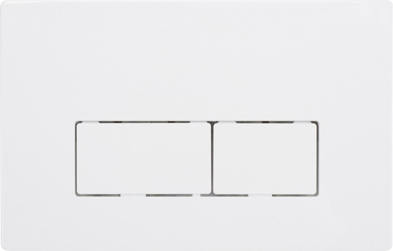 Betätigungsplatte Wisa Betätigungsplatte Basic Square weiß