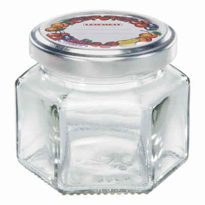 Leifheit Einmachglas Sechskantglas 47 ml, Glas, (1-tlg)
