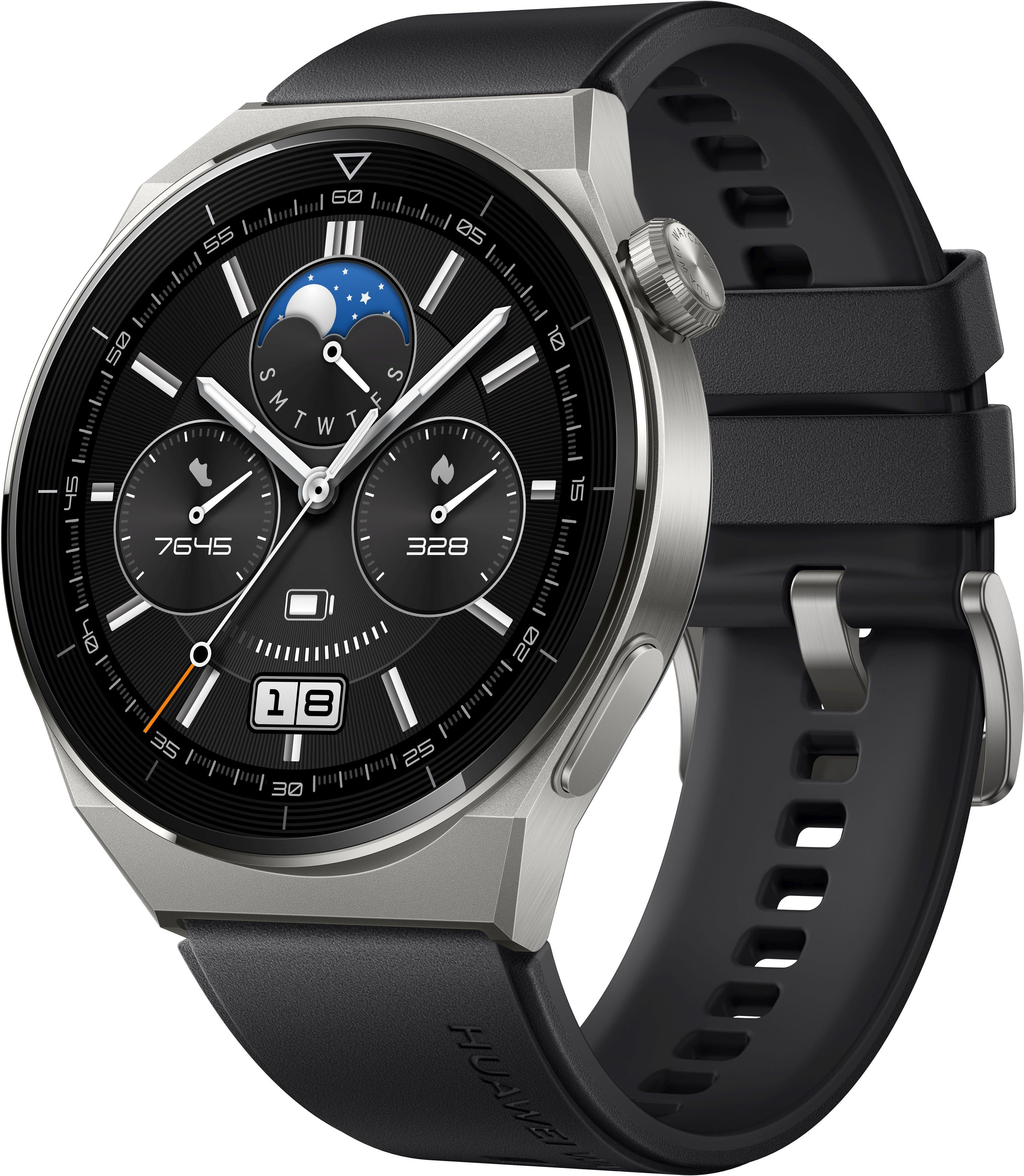 Huawei Watch GT3 Pro cm/1,43 46mm Jahre | schwarz Zoll), (3,63 Smartwatch 3 Herstellergarantie Schwarz