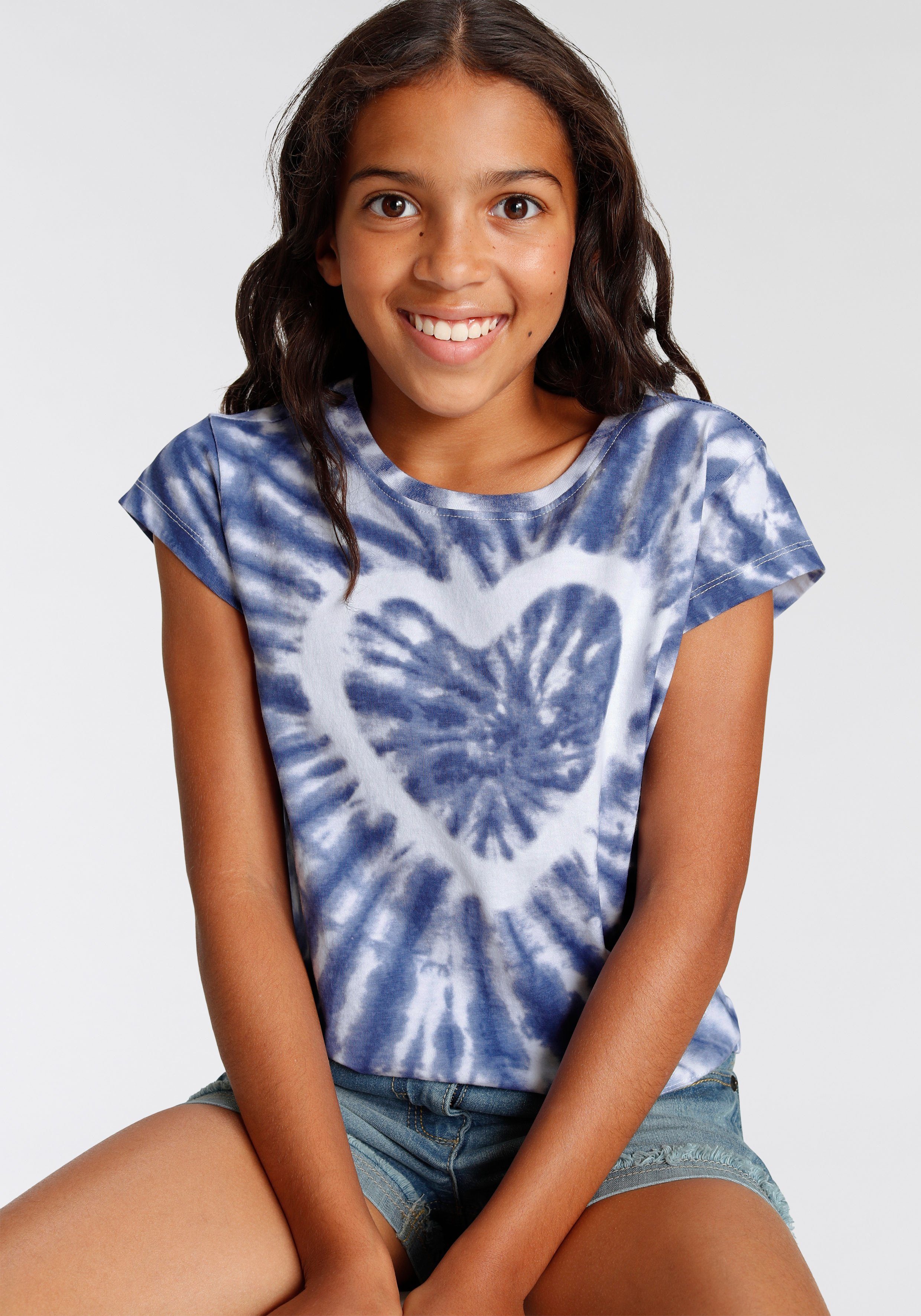 T-Shirt Herz Batik