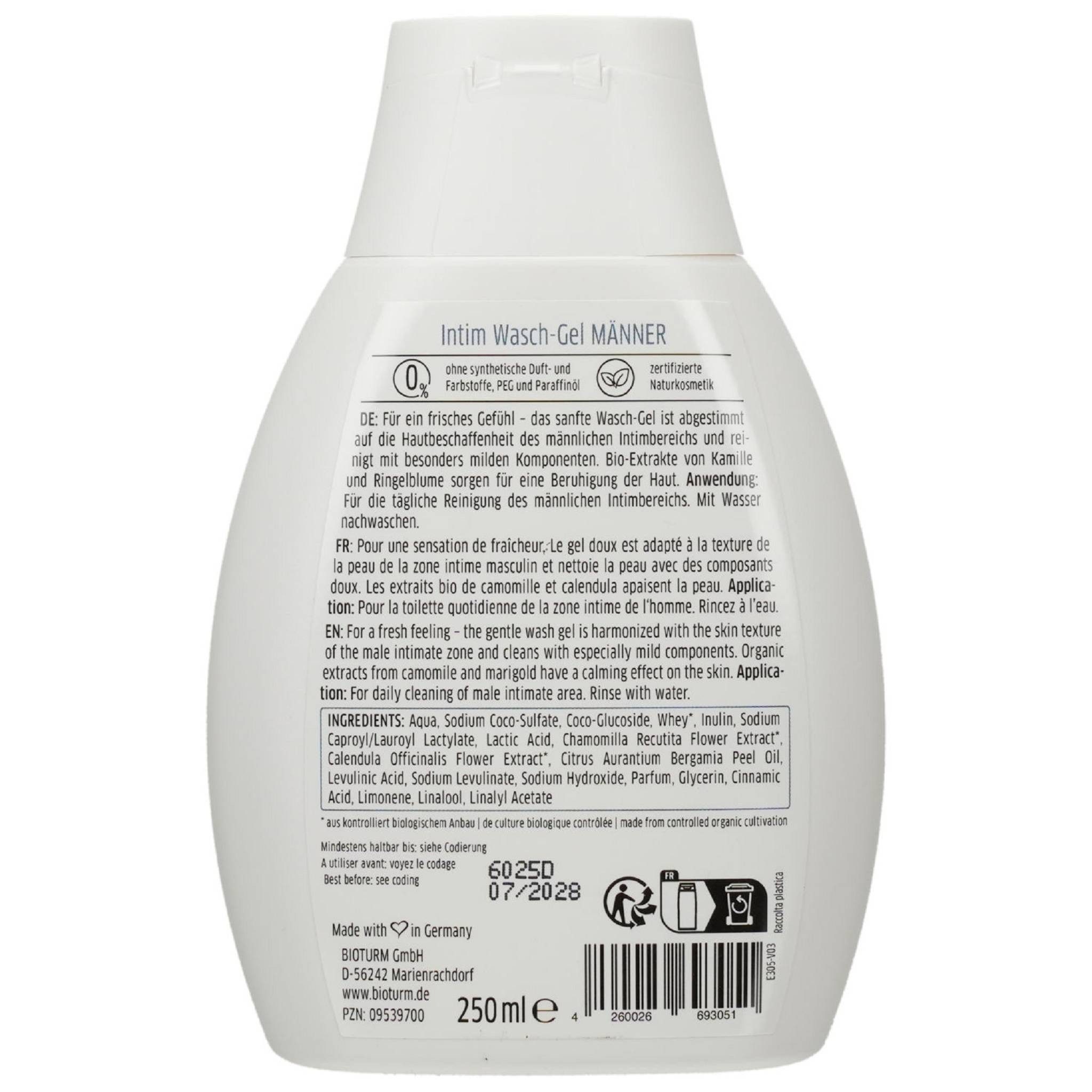 Bioturm Intimreinigungsmittel BIOTURM Intim Wasch-Gel für Männer Nr.28