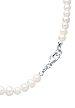 Elli Perlenkette »Collier Süßwasserzuchtperle Zirkonia 925 Silber«