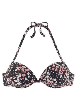 LASCANA Push-Up-Bikini-Top Blair, mit floralem Design