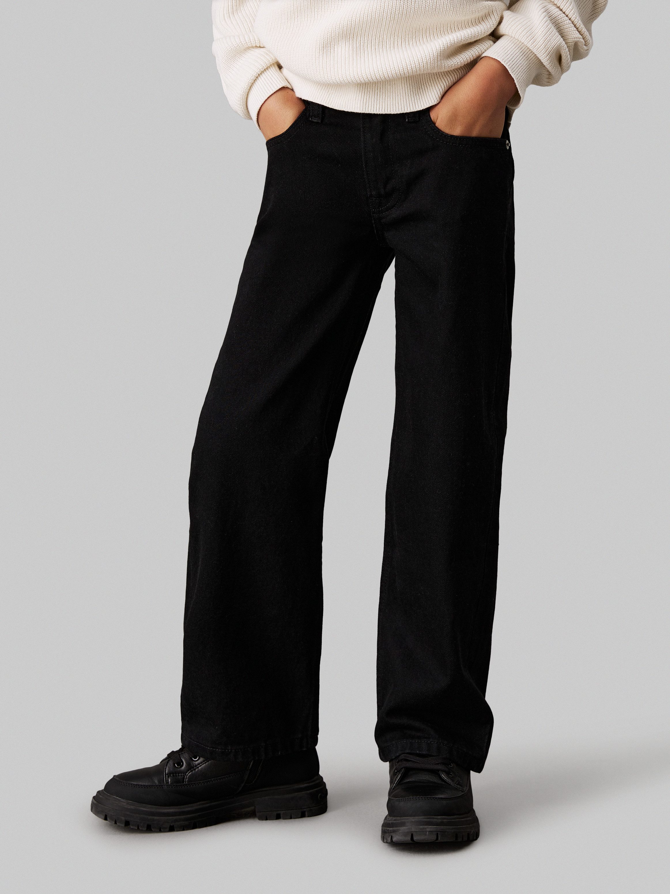 Straight-Jeans Skater Clean Black Rgd
