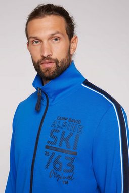 CAMP DAVID Sweatjacke mit Reißverschlusstaschen