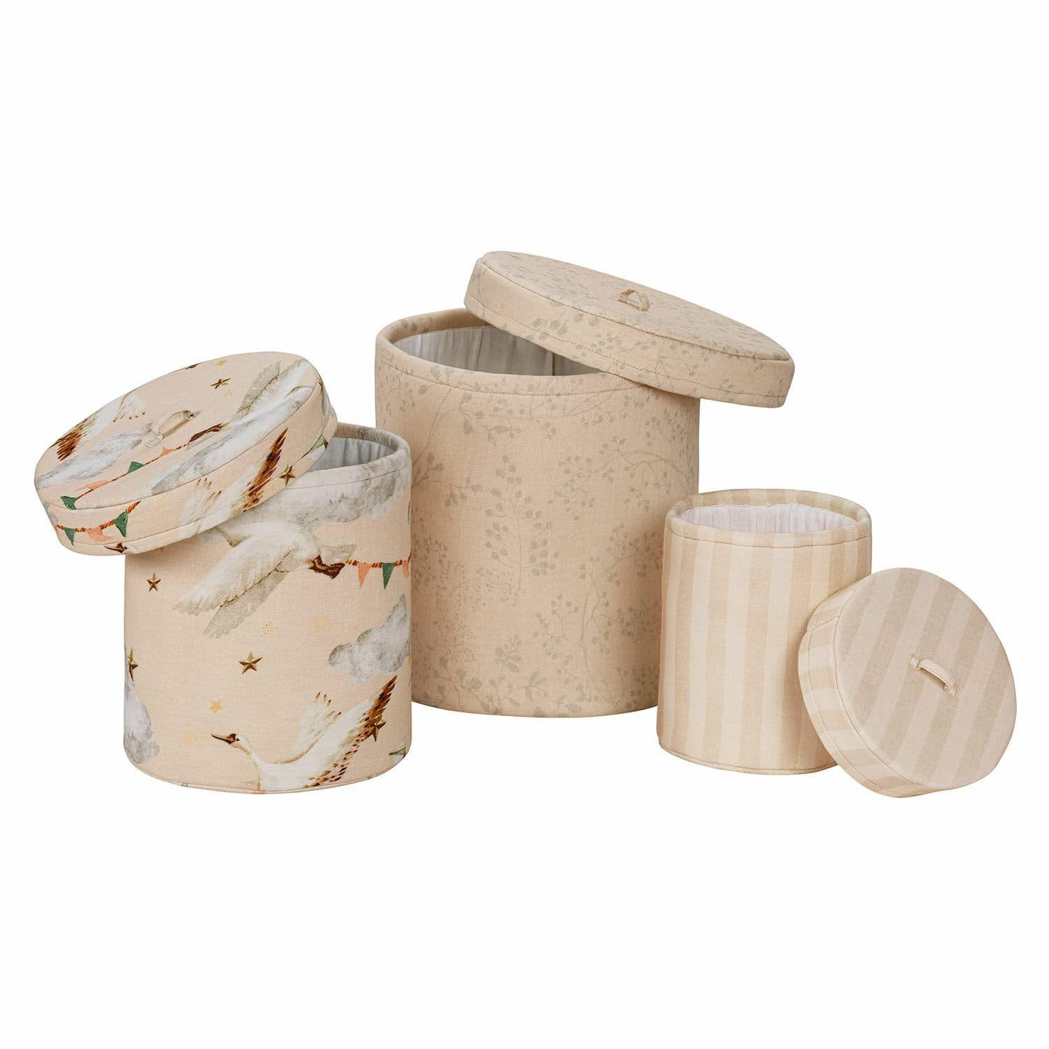 Mirabeau Dekokorb Box 3er Set Bellise creme/rosa (3er Set, 3er Set)