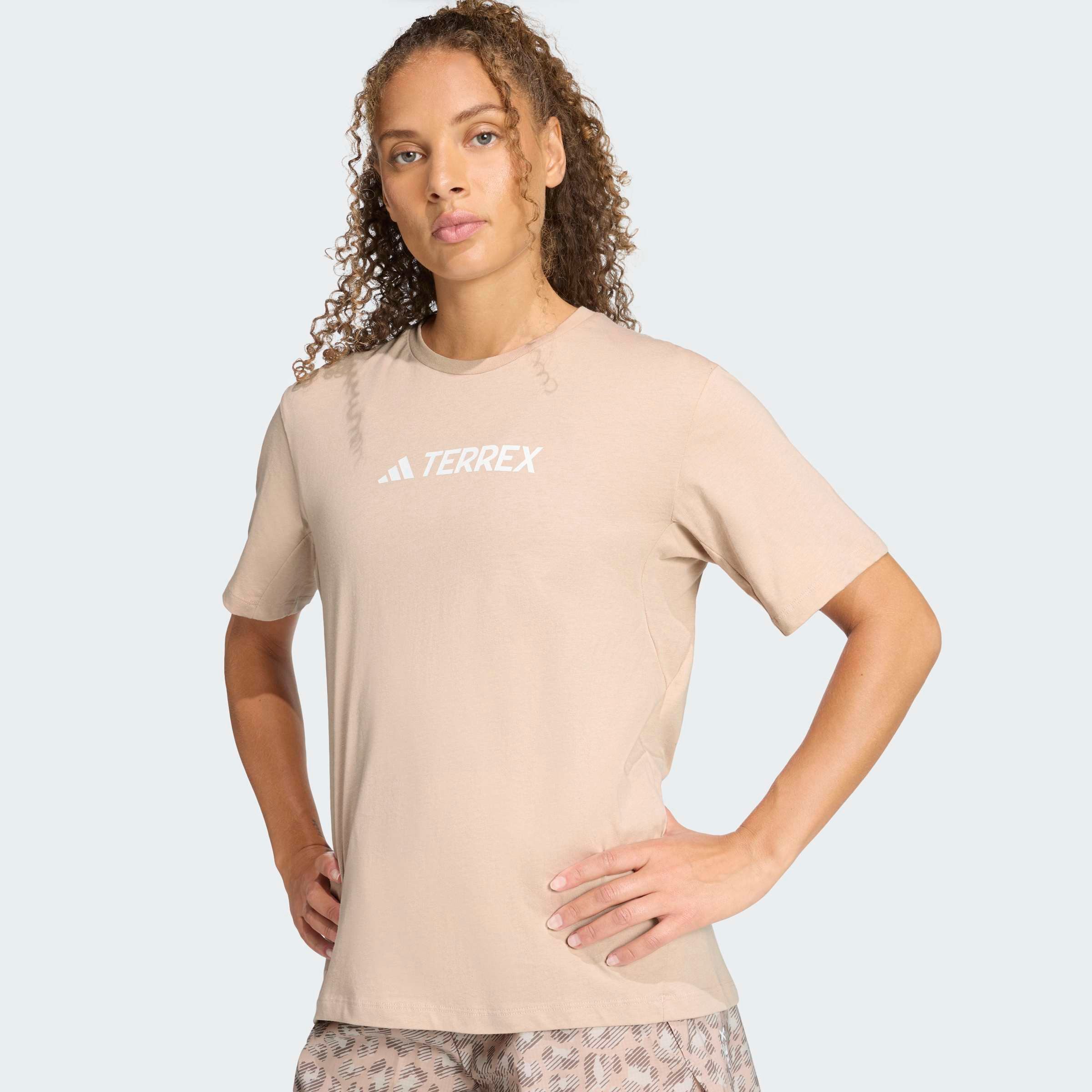 adidas TERREX Funktionsshirt CLASSIC LOGO für Sportmode und Outdoormode, mit Kurzarmdesign, ohne Verschluss