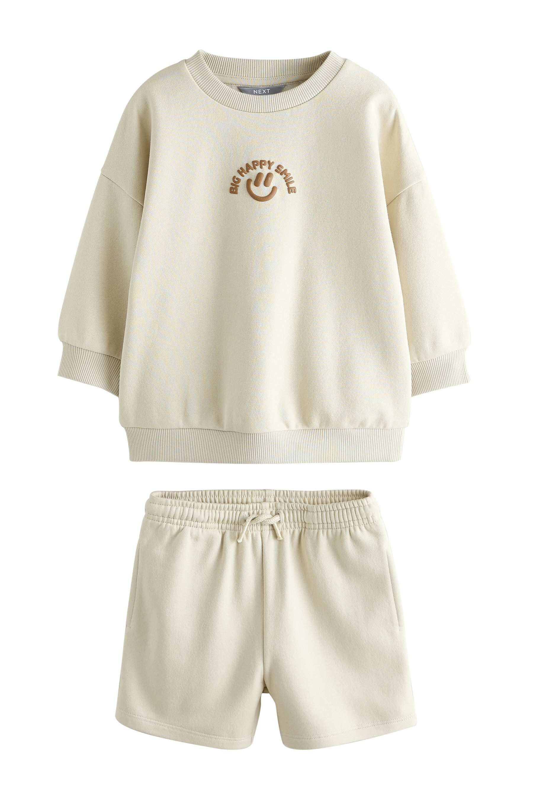 Pullover & Shorts Rundhals-Sweatshirt und Shorts im Set