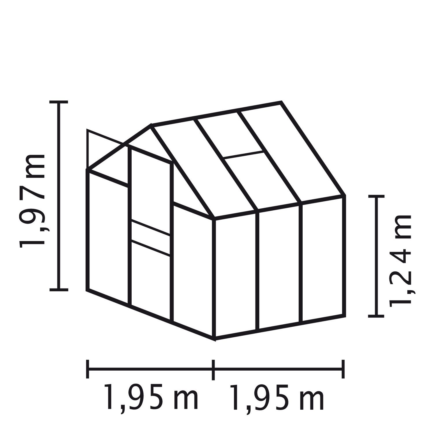 Vitavia Gewächshaus Planet 2500, 6,00 m...