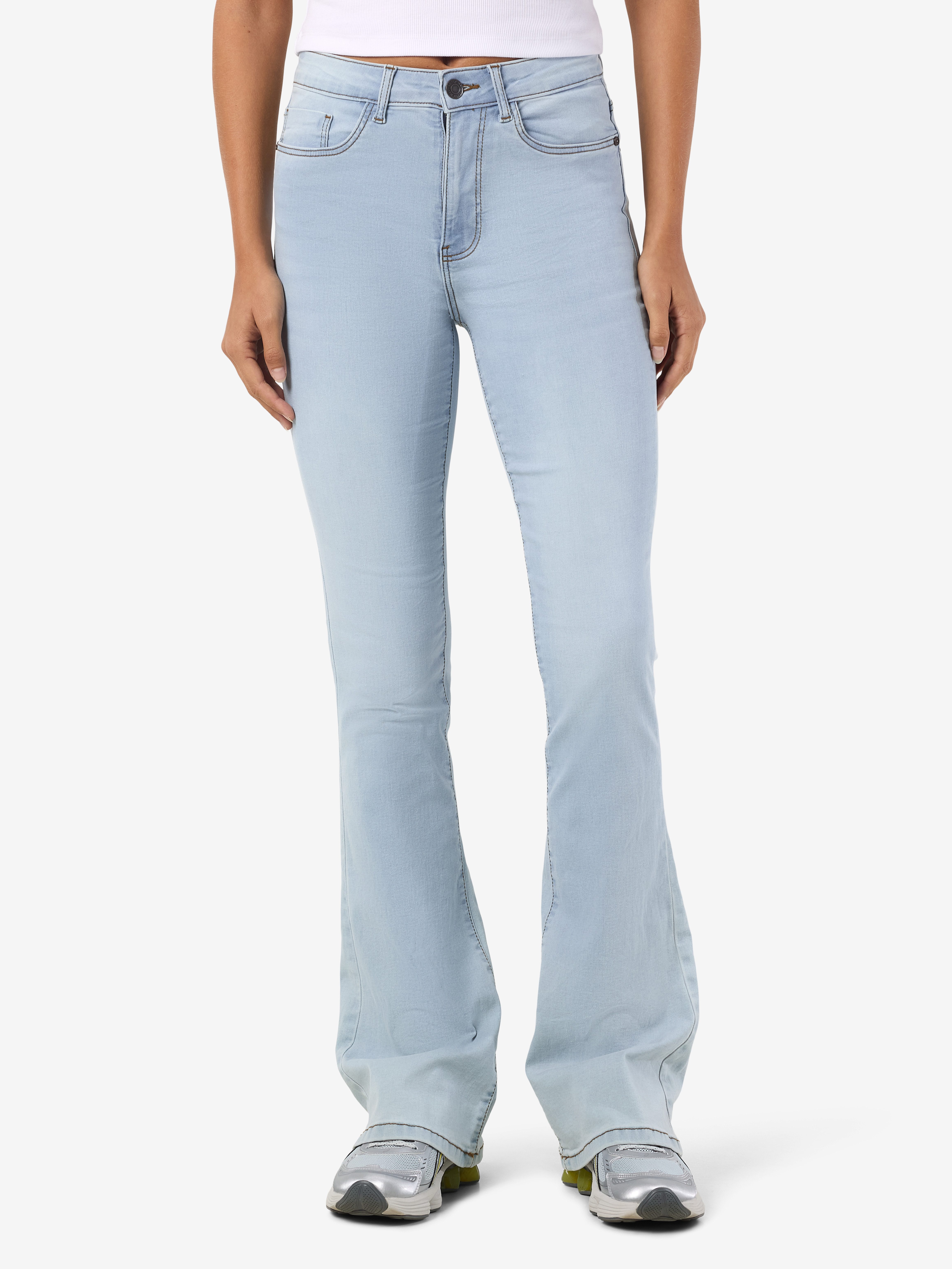 Noisy may Bootcut-Jeans NMSALLIE HW SKINNY FLAR VI515LB FWD NOOS