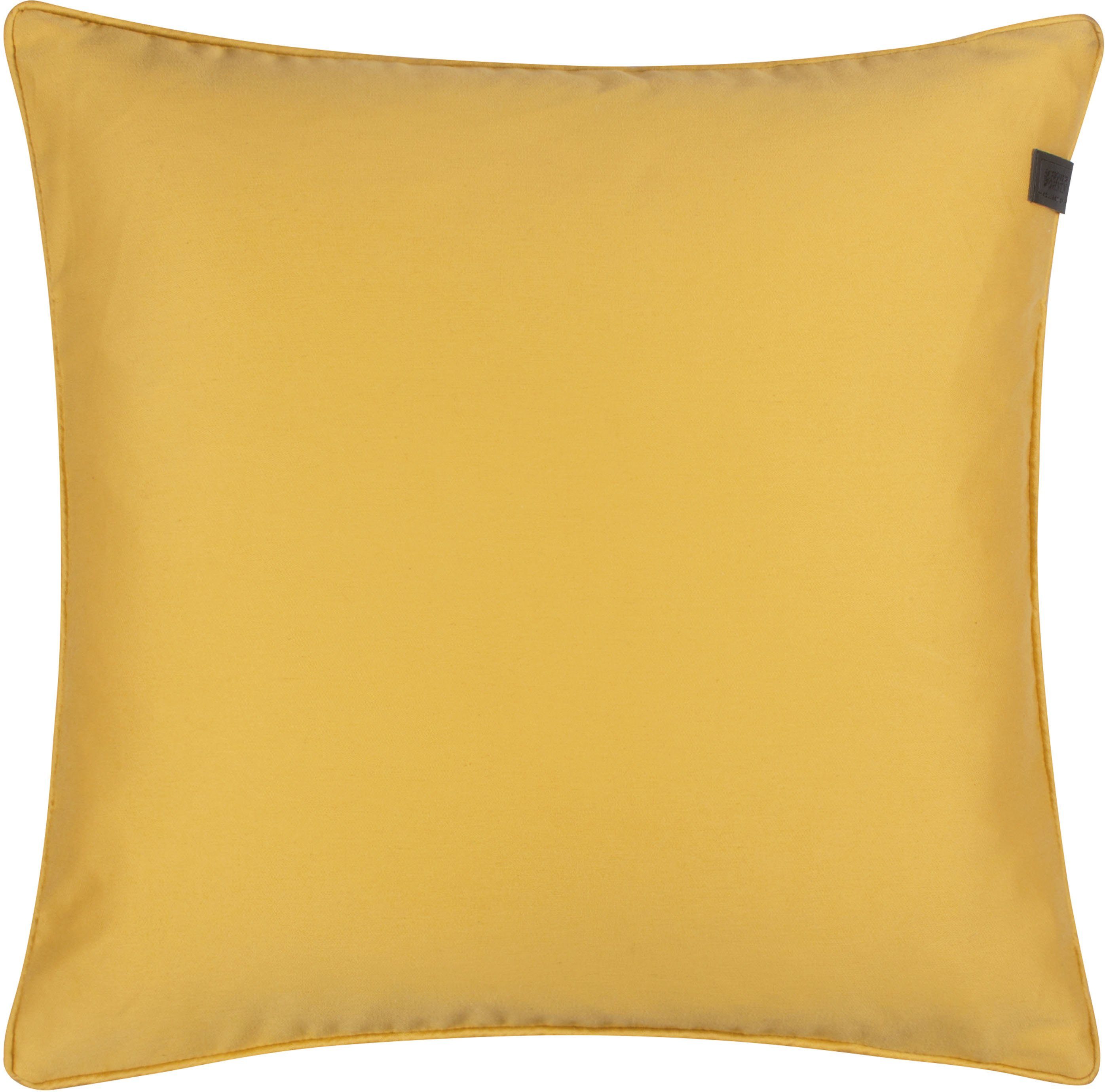 SCHÖNER goldfarben Dekokissen Soft, WOHNEN-Kollektion 45x45 cm