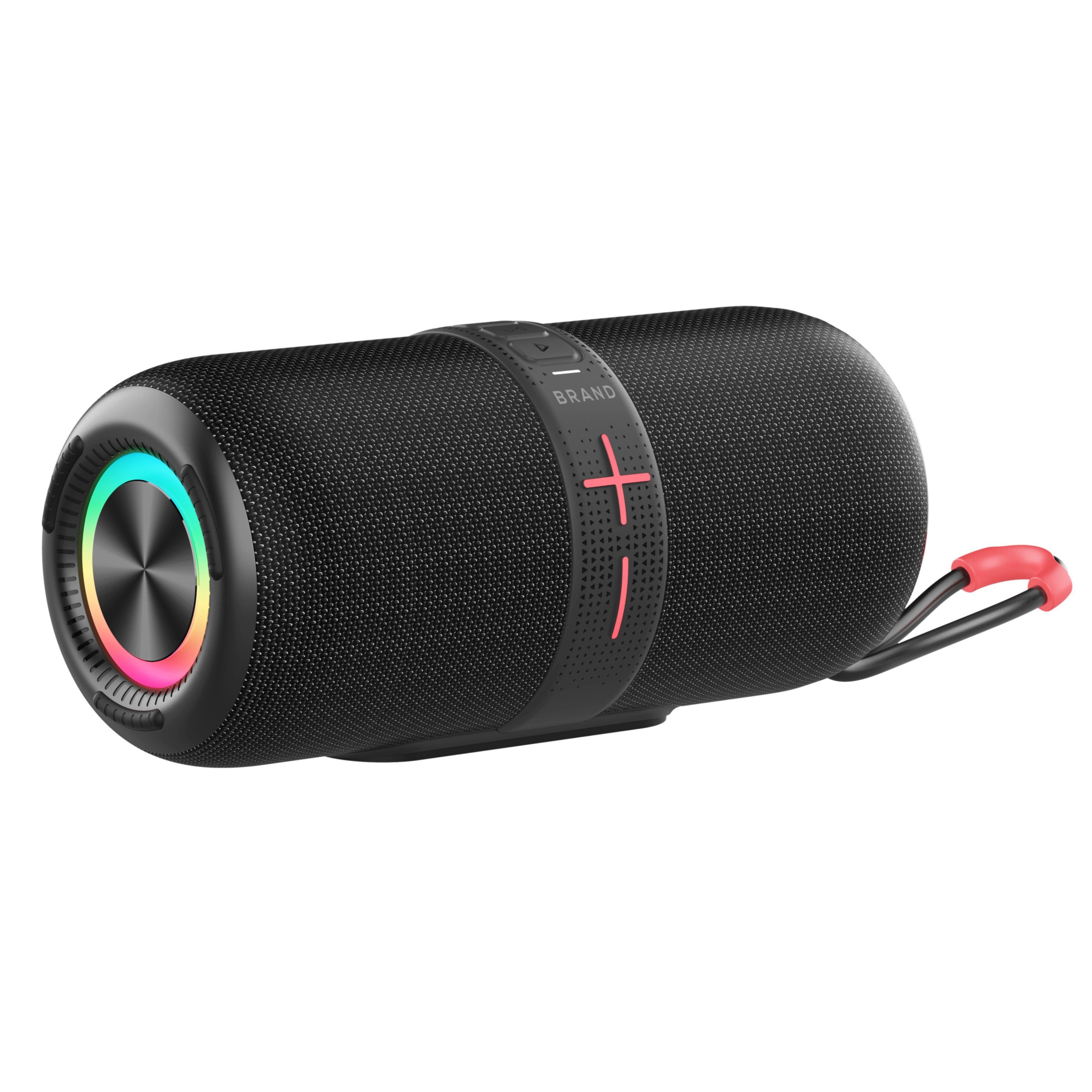 Forrlite Lautsprecher, Bluetooth-Lautsprecher Bluetooth-Lautsprecher (40 W, Bluetooth, Kabellos, IPX5 wasser- und staubdicht, RGB-Modus)
