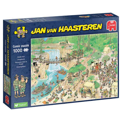 Jumbo Spiele Puzzle 1110100316 Jan van Haasteren Dschungeltour, 1000 Puzzleteile