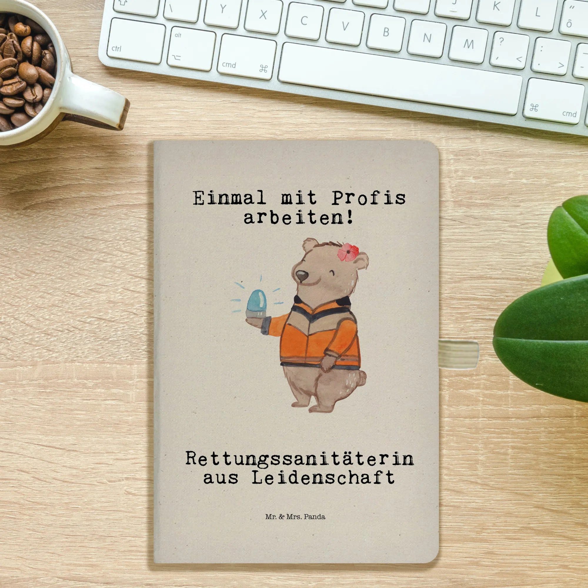 Thumbnail - Mr. & Mrs. Panda Notizbuch Rettungssanitäterin Leidenschaft - Transparent - Geschenk, A5 Notizbu Mr. & Mrs. Panda, Kreat...