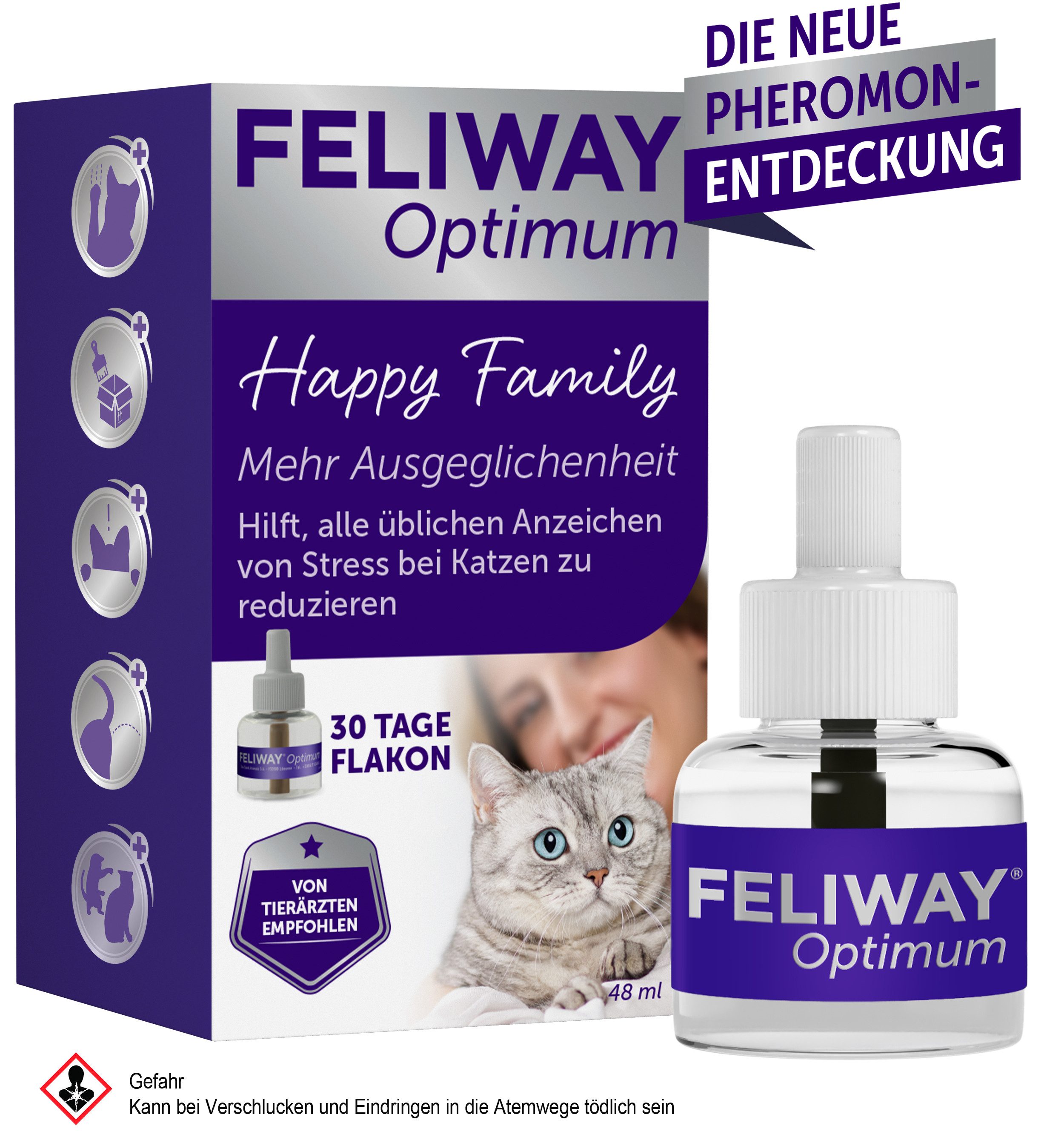 Feliway Katzenstreu FELIWAY® Optimum Nachfüllflakon 48ml