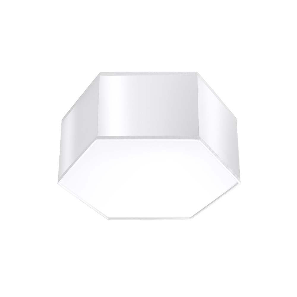 etc-shop Deckenstrahler, Leuchtmittel nicht inklusive, Deckenleuchte Deckenlampe PVC Weiß H 13,5 cm Wohnzimmerleuchte