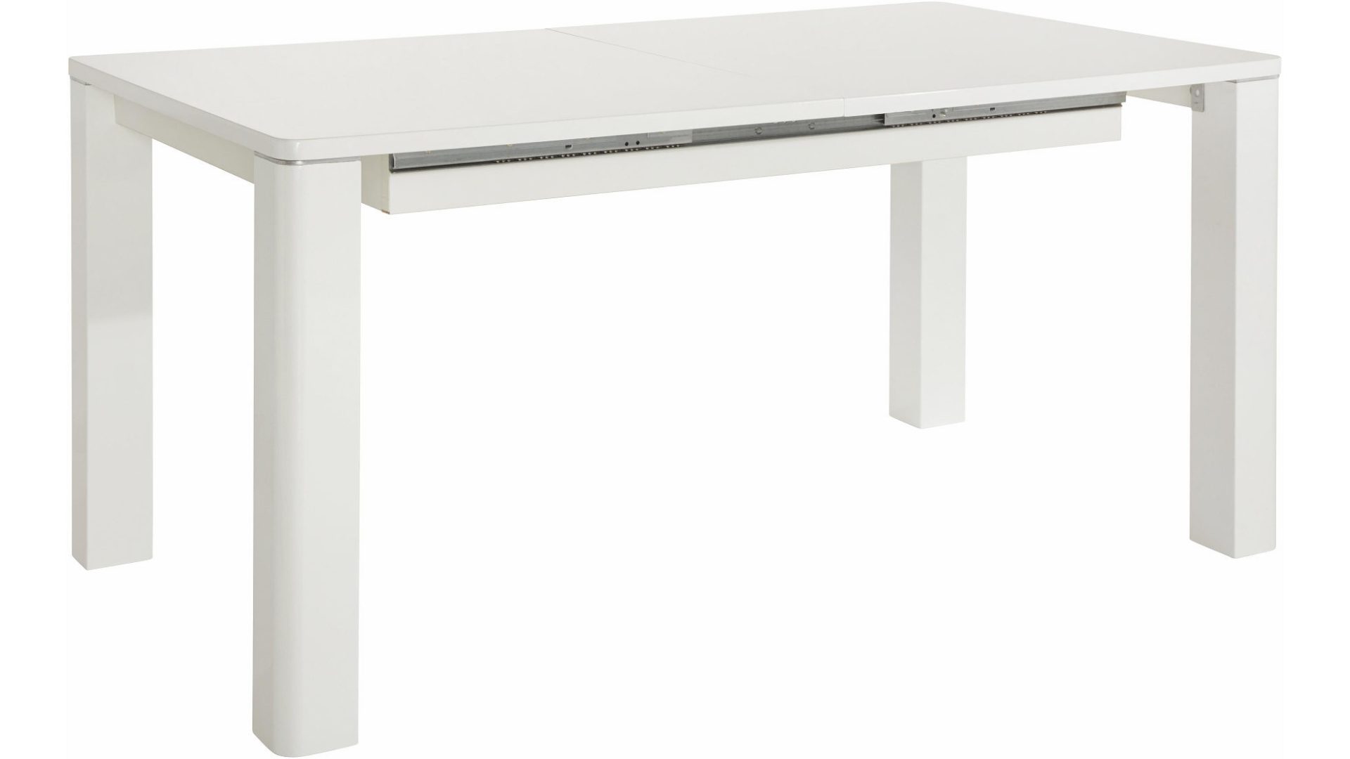 loft24 Esstisch Curtis, Hochglanz Optik mit Tischerweiterung, Länge 160-200 günstig online kaufen