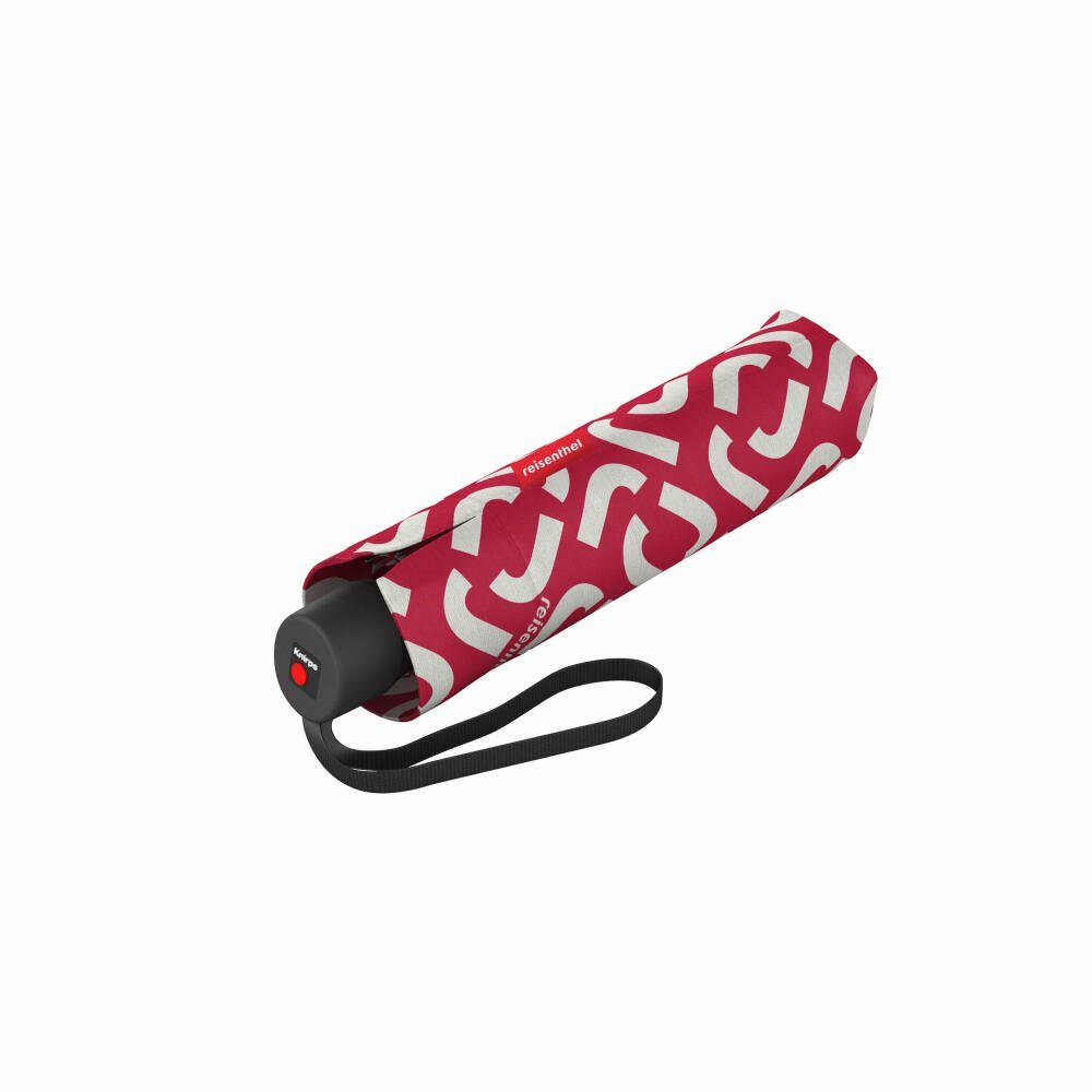 Red classic Signature Taschenregenschirm umbrella REISENTHEL® pocket