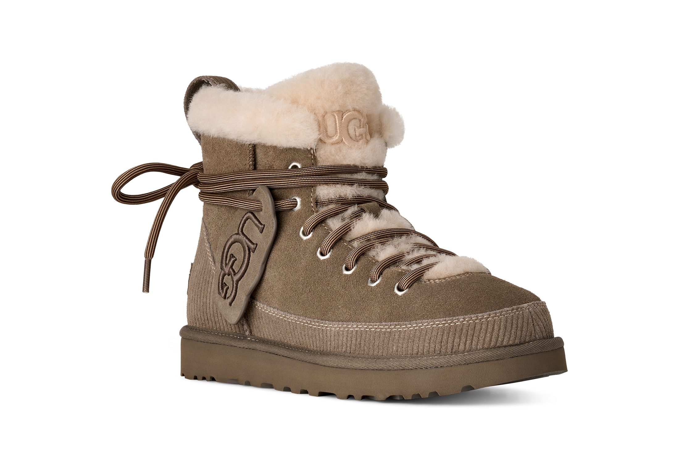 UGG Unisex, W CLASSIC HERITAGE LACE-UP Winterboots Plateau, Schnürboots mit schaftumwickelnden Schnürsenkeln