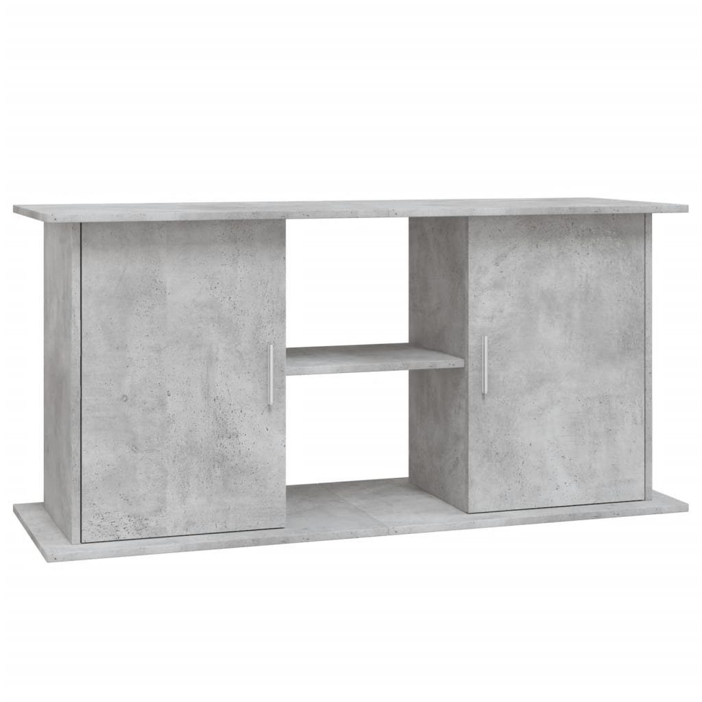 Aquariumunterschrank Aquariumständer Betongrau 121x41x58 cm Spanplatte Aquarium Unterstand