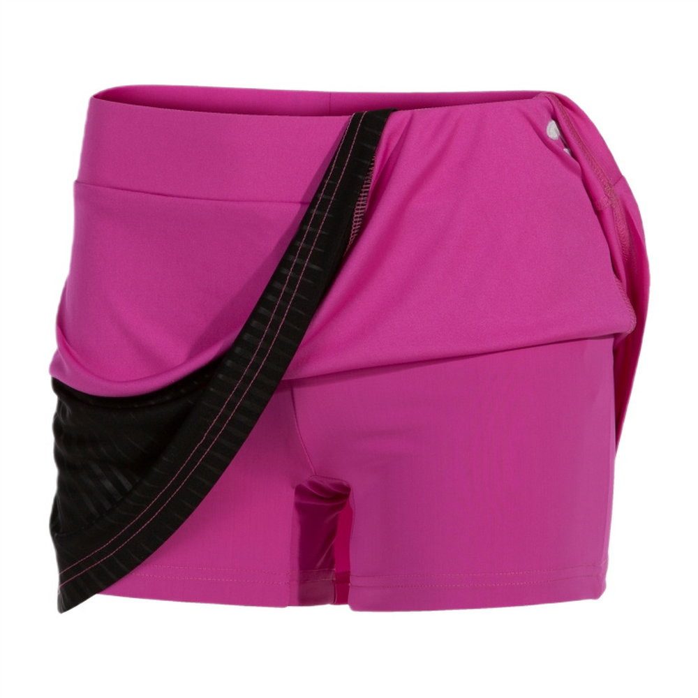 Joma Tennisrock Montreal (mit Innenhose, optimale Bewegungsfreiheit) rosa/schwarz