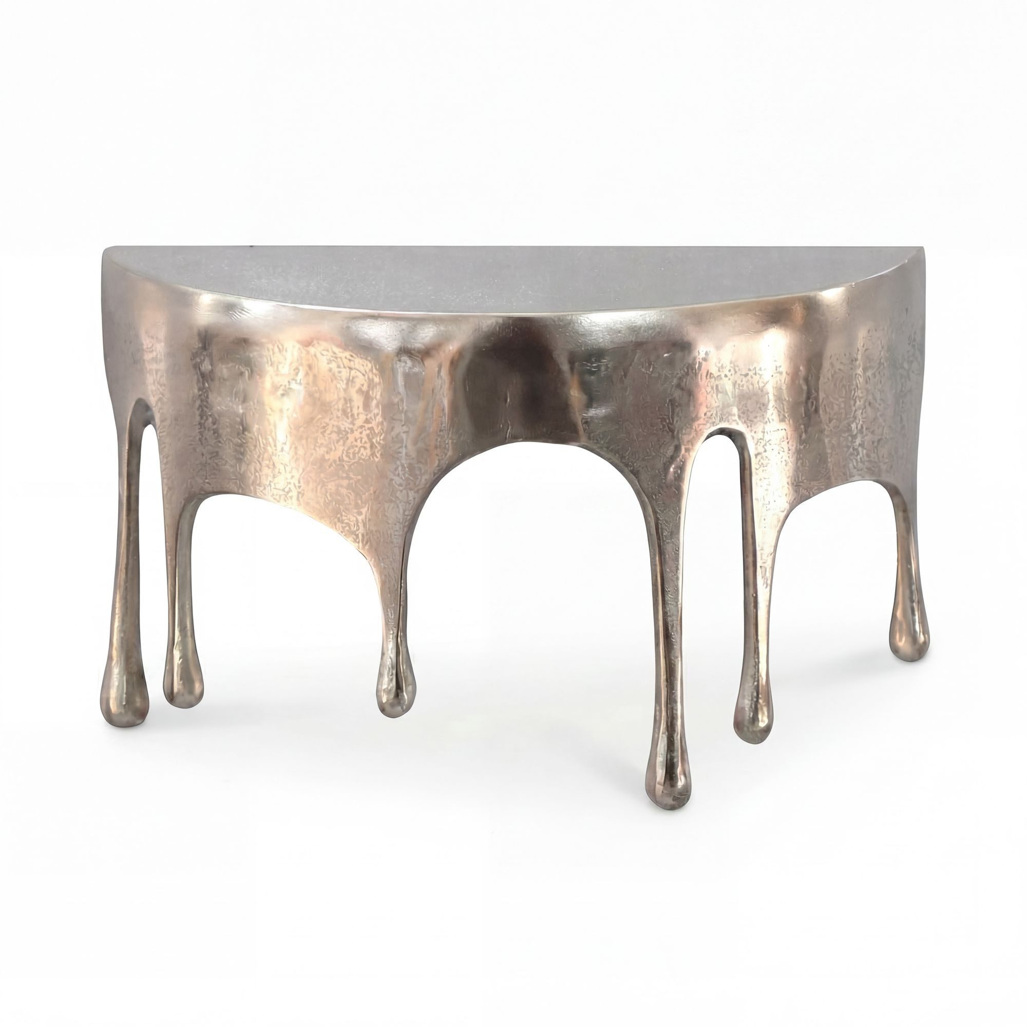 Wohnling Wandregal WL7.532 35cm Aluminium Silber Hängeregal Schweberegal Wandboard Metall, Originelles Hängeregal in edler Tropfenoptik, Komplett aus robustem Aluminium gefertigt