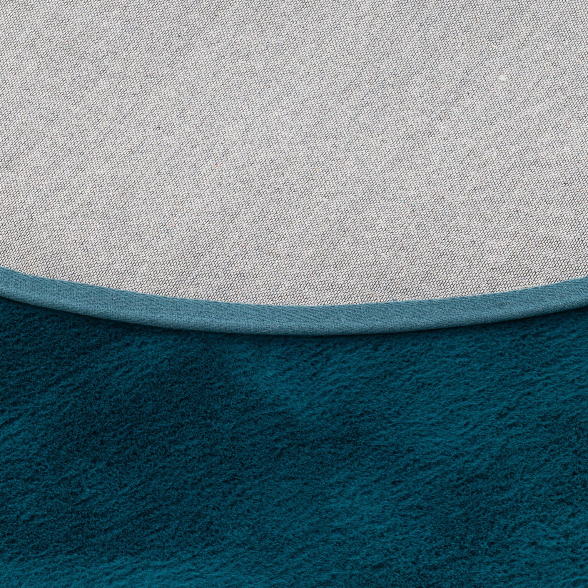 Pergamon Fellteppich Fellteppich Luxus Super Soft Plush Rund, Rund, Höhe: 25 mm