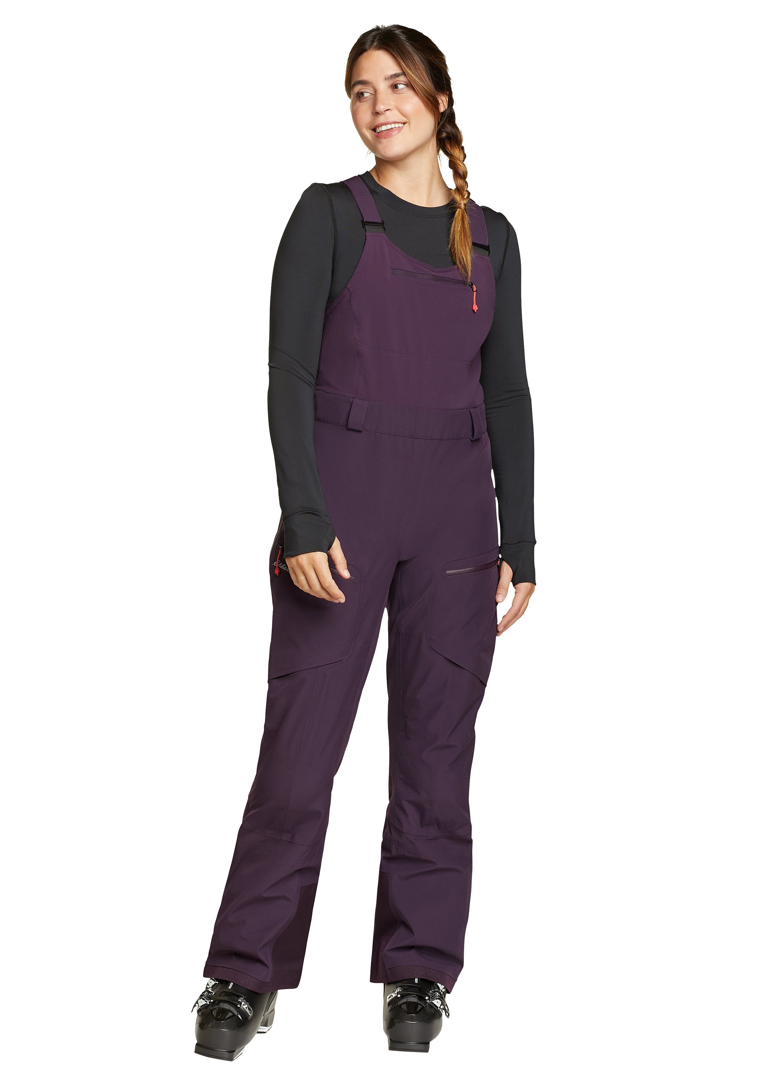 Eddie Bauer Skihose BC Fineline Skihose Dunkles Aubergine