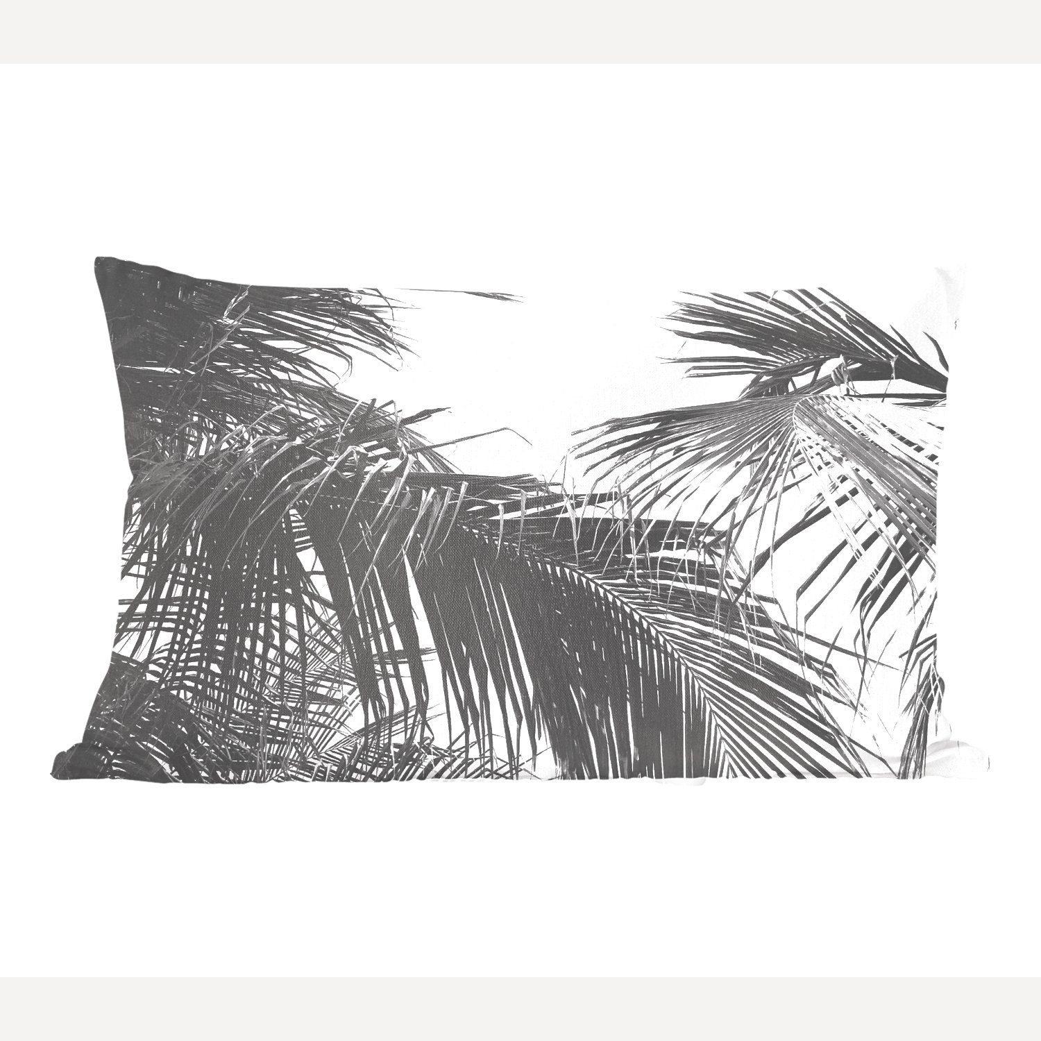 Vintage Palme, - Dekokissen Palmwedel Schlafzimmer - Füllung, MuchoWow Natur mit Zierkissen, Dekoration, - Wohzimmer Dekokissen