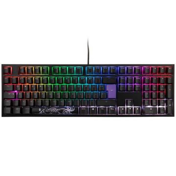 Ducky ONE 2 Backlit PBT, MX-Black, RGB Gaming-Tastatur (MX-Black, RGB LED, schwarz, DE-Layout QWERTZ, beleuchtet)