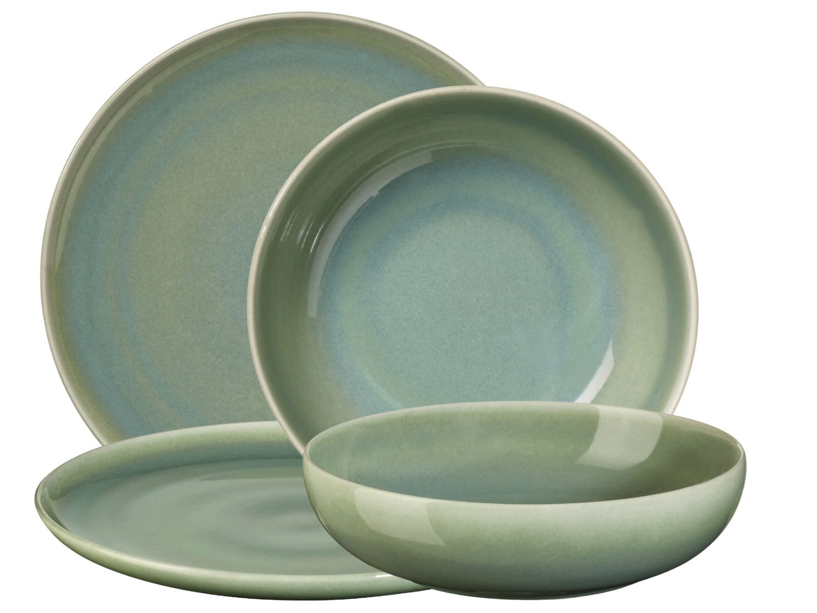 ASA SELECTION Tafelservice SAISONS Tafelset agave 4tlg, Steinzeug, Geschirr