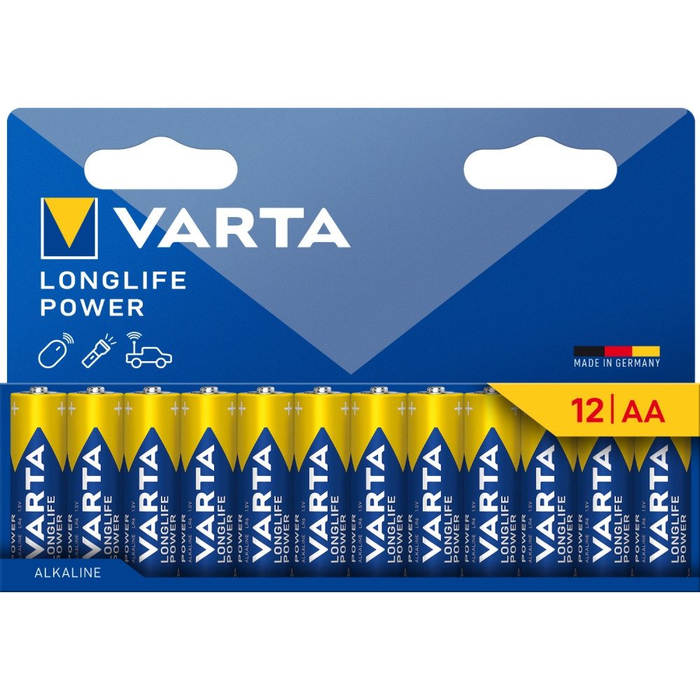 VARTA 04906 121 782 Longlife Power AAA Batterien Packung 12 Stück Batterie