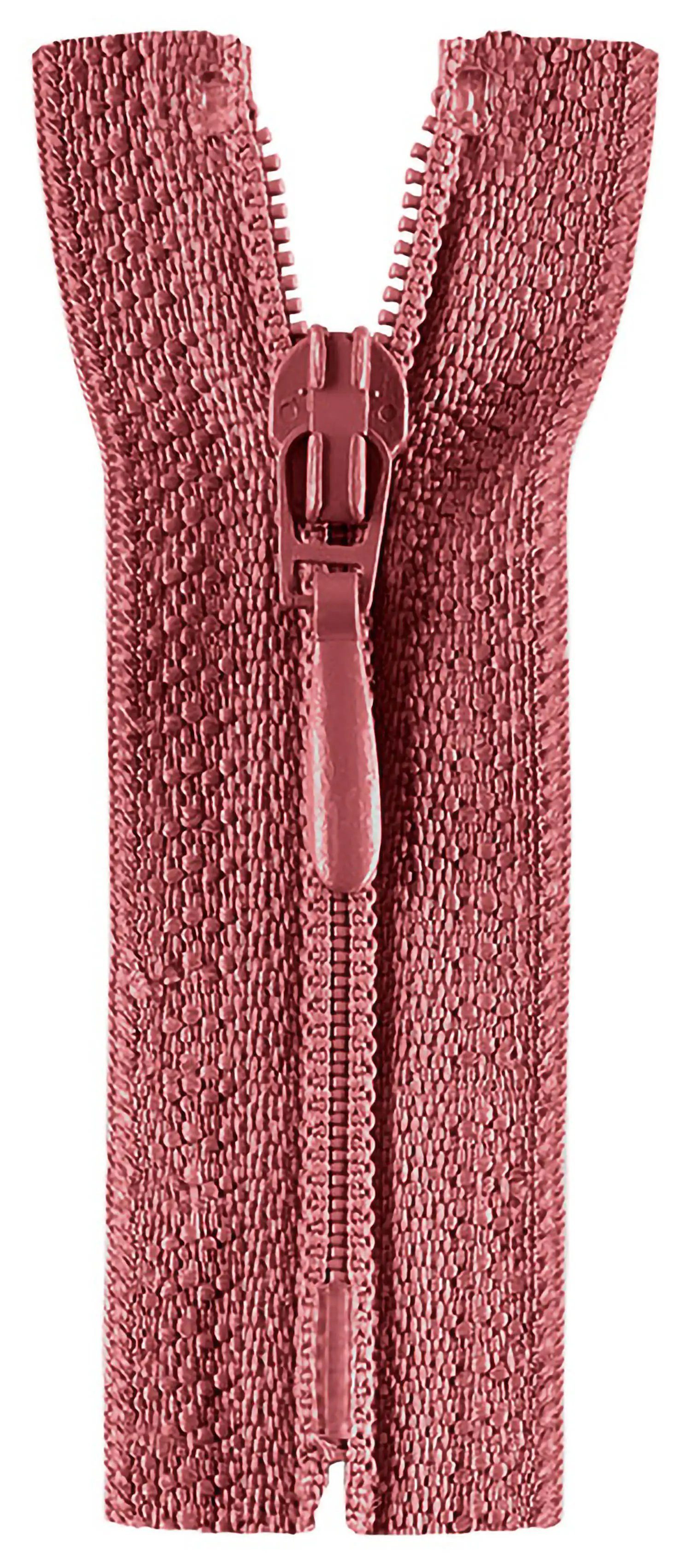 Stofferia Reißverschluss Reißverschluss Opti Tropfen 30 cm Altrosa, Meterware