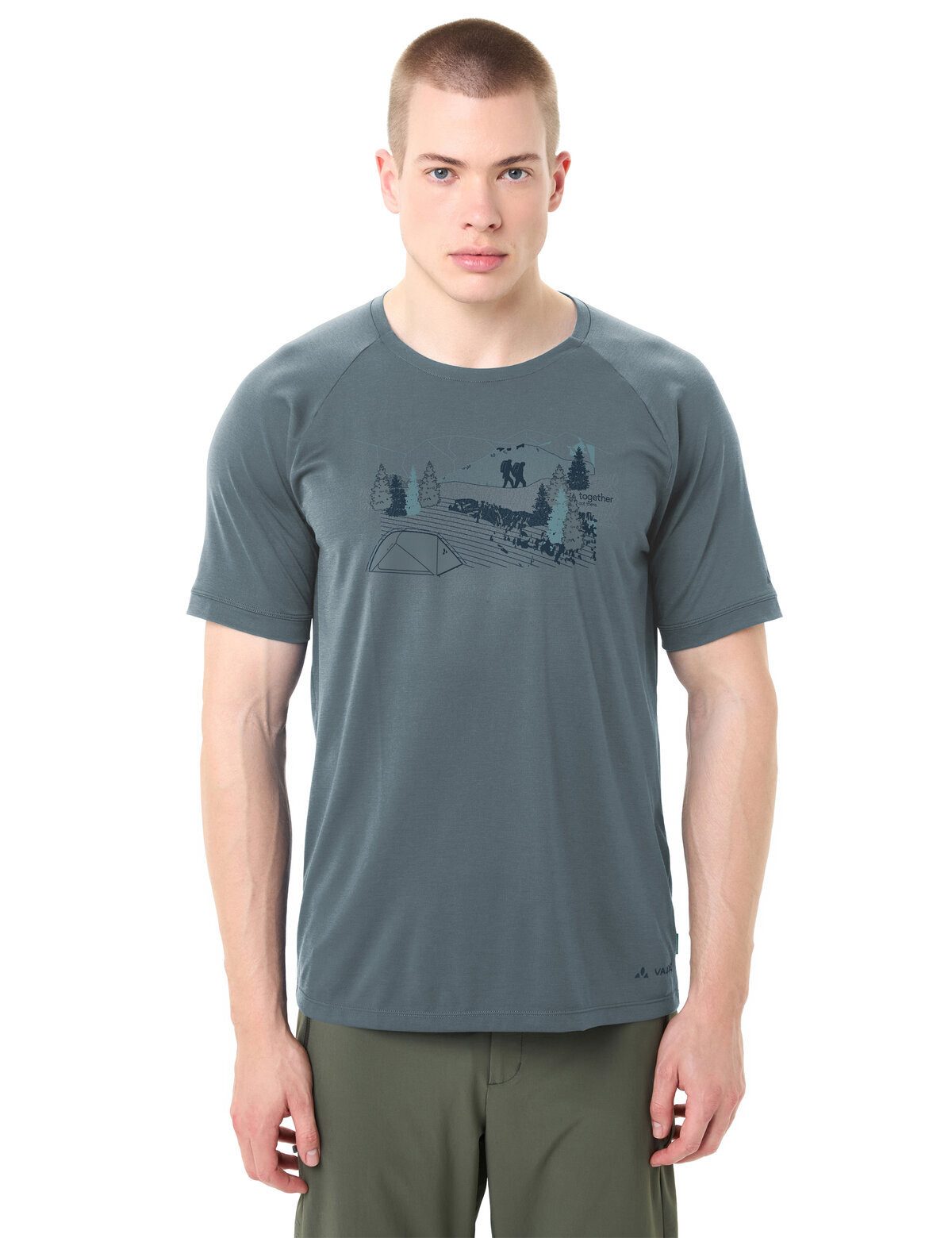 VAUDE T-Shirt Men's Gleann T-Shirt II (1-tlg) schnelltrocknendes und funktionelles Shirt