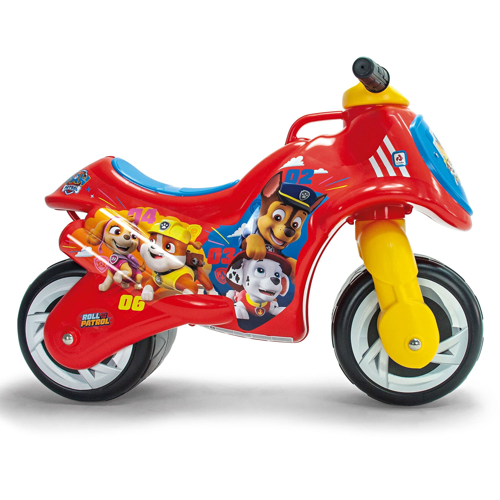 INJUSA Rutschmotorrad Paw Patrol, Laufrad ab 18 Monate Kindermotorrad Rutscherfahrzeug Indoor & Outdoor