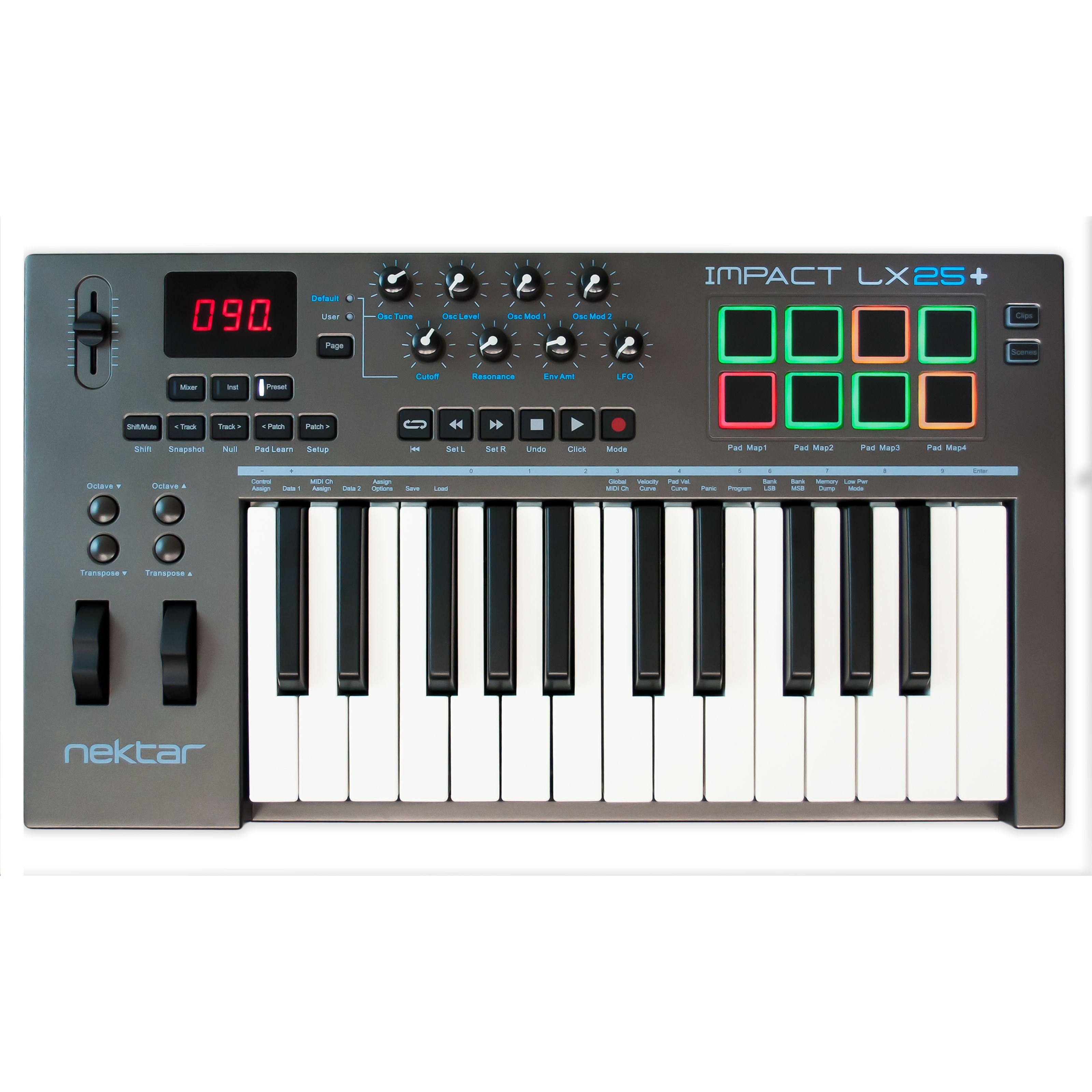 Nektar Masterkeyboard (Impact LX25+, Masterkeyboards, MIDI-Keyboard 25), Impact LX25+ - Master Keyboard