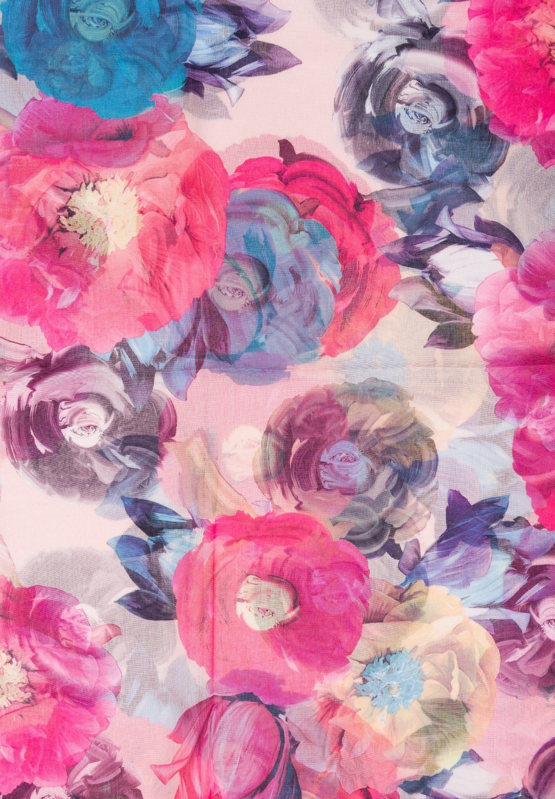 styleBREAKER Loop Loop mit Blumen Muster, günstig online kaufen