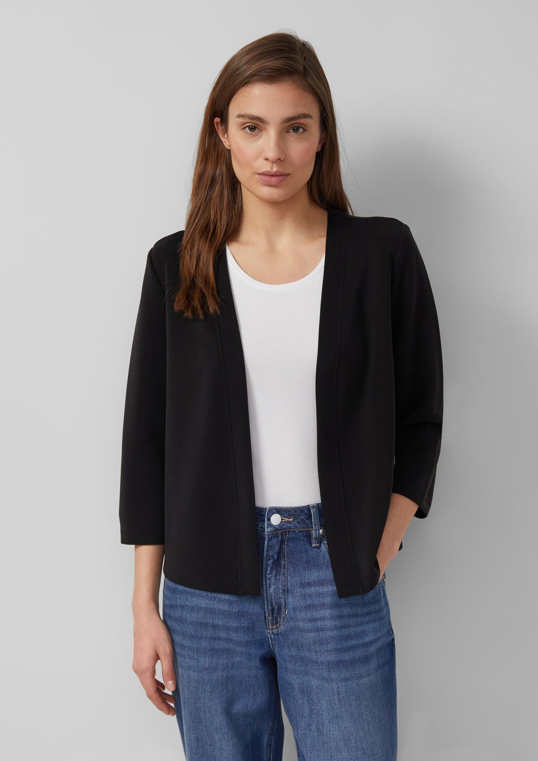 s.Oliver Sweatjacke Sweatshirt Jacke Scuba-Jacke