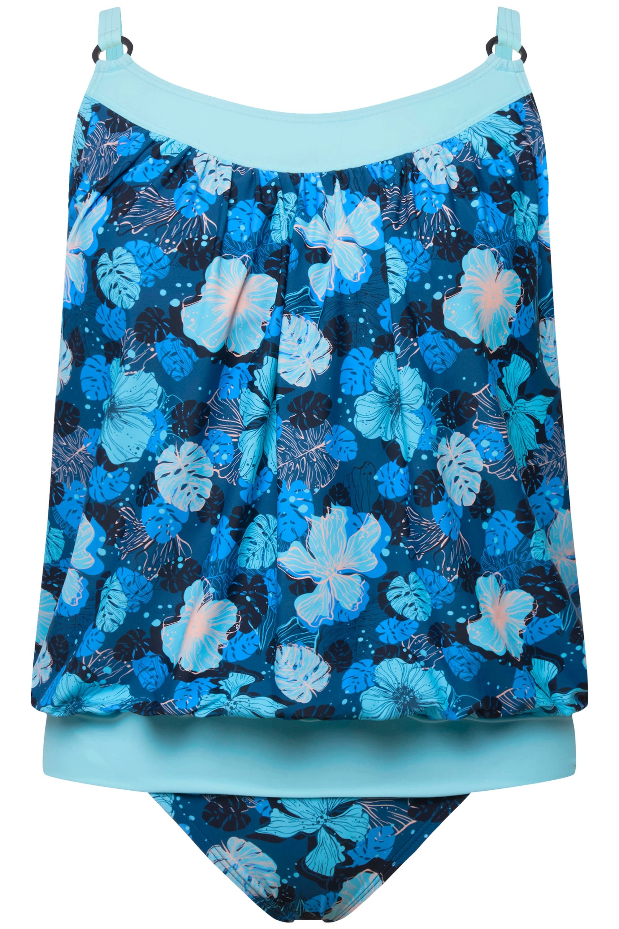 Ulla Popken Tankini Tankini Blumen Softcups günstig online kaufen