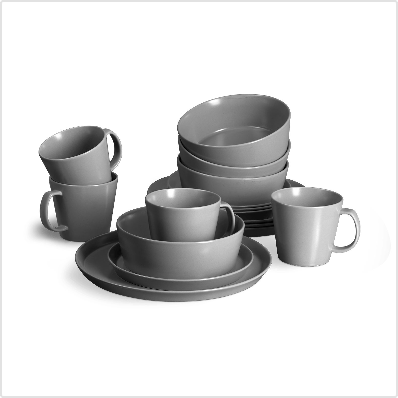 Springlane Geschirr-Set Sweet Scandi, Keramik, in verschiedenen Ausführungen und Sets, 4 Personen, Keramik, Geschirrset 16-tlg., spülmaschinen-, backofen- & mikrowellengeeignet