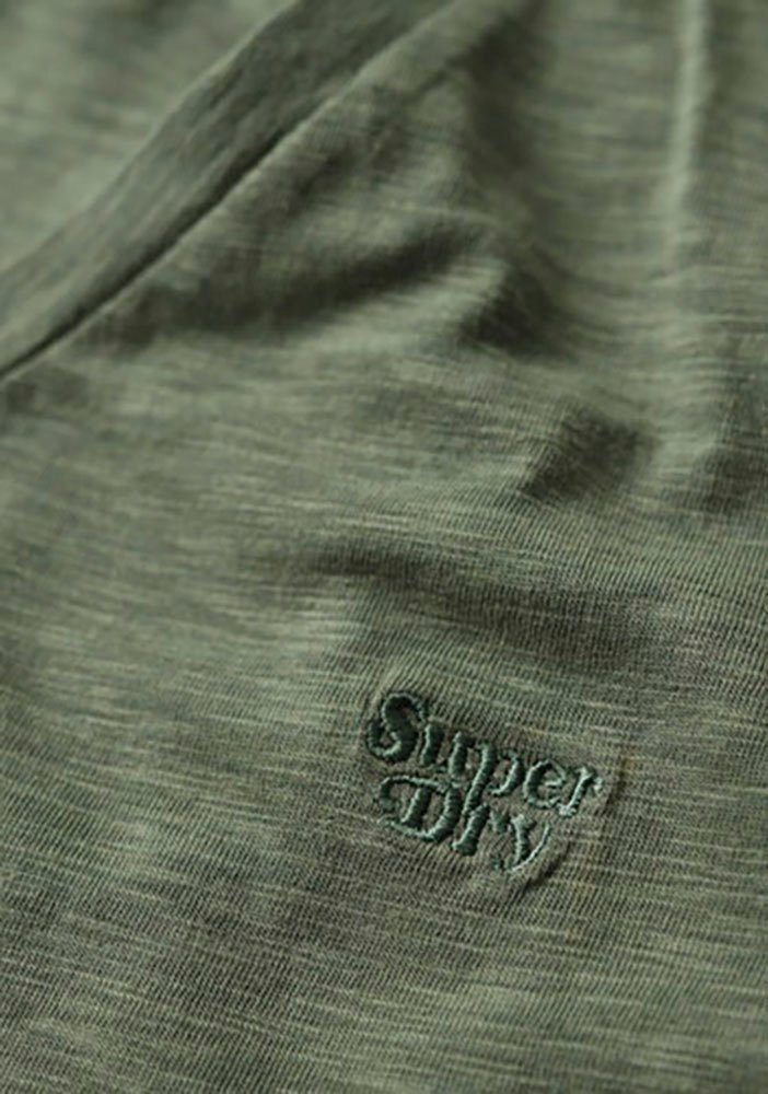 Superdry V-Shirt STUDIOS SLUB EMB VEE Spray Sea Green TEE