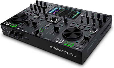 Denon DJ Controller DJ PRIME GO DJ-System - mit zwei Decks, 7“ Touchscreen, Effekteinheit