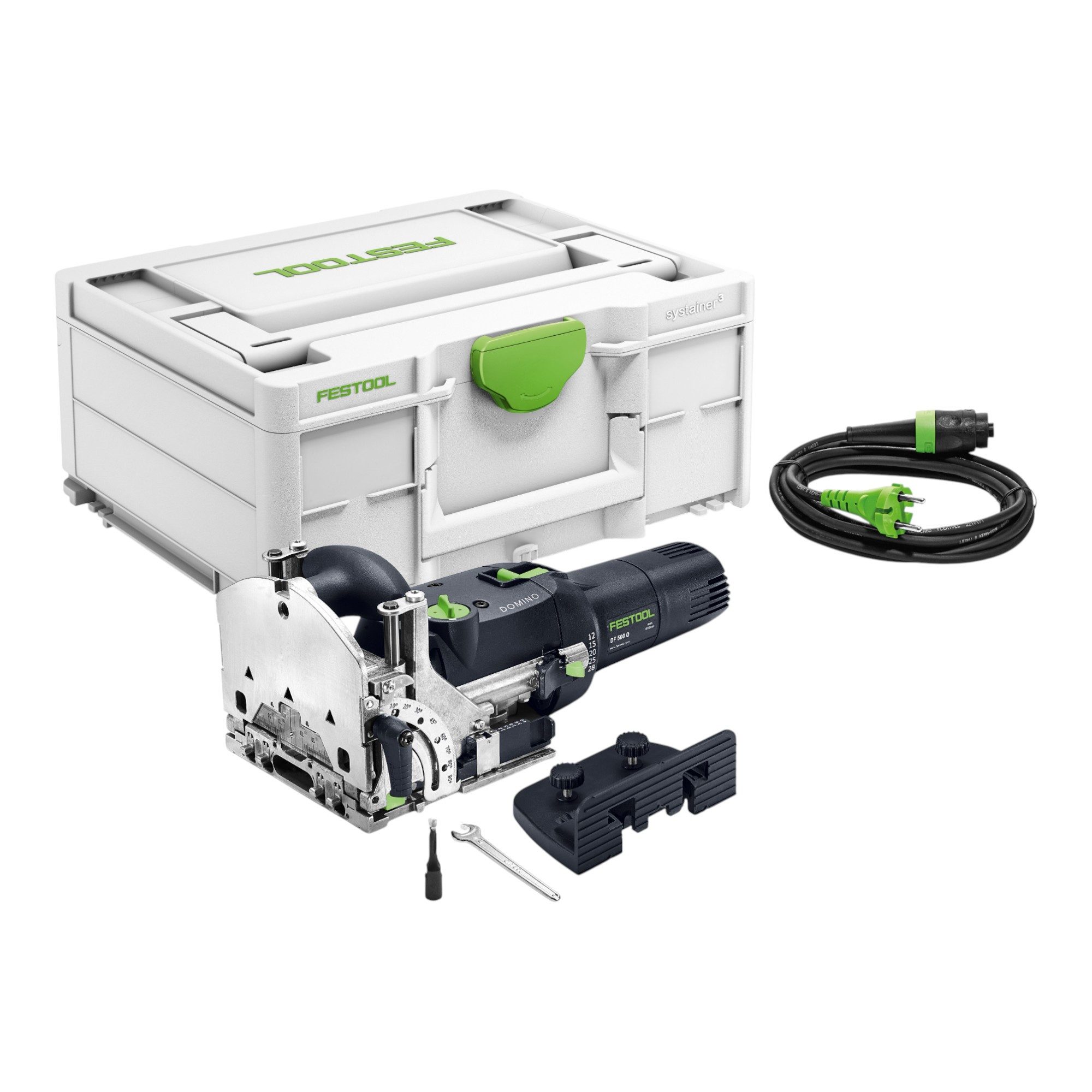 FESTOOL Fräse DF 500 RQ-Plus Dübelfräse DOMINO 420 W 4 - 10mm + Systainer (578462)