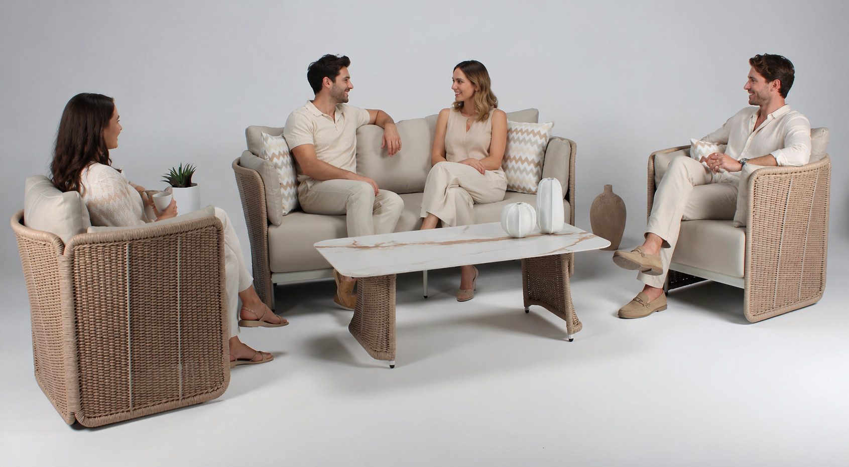 JVmoebel Couchtisch Couchtisch Modern Tisch Gartenmöbel Premium Couchtisch Marmor, Made in Europa