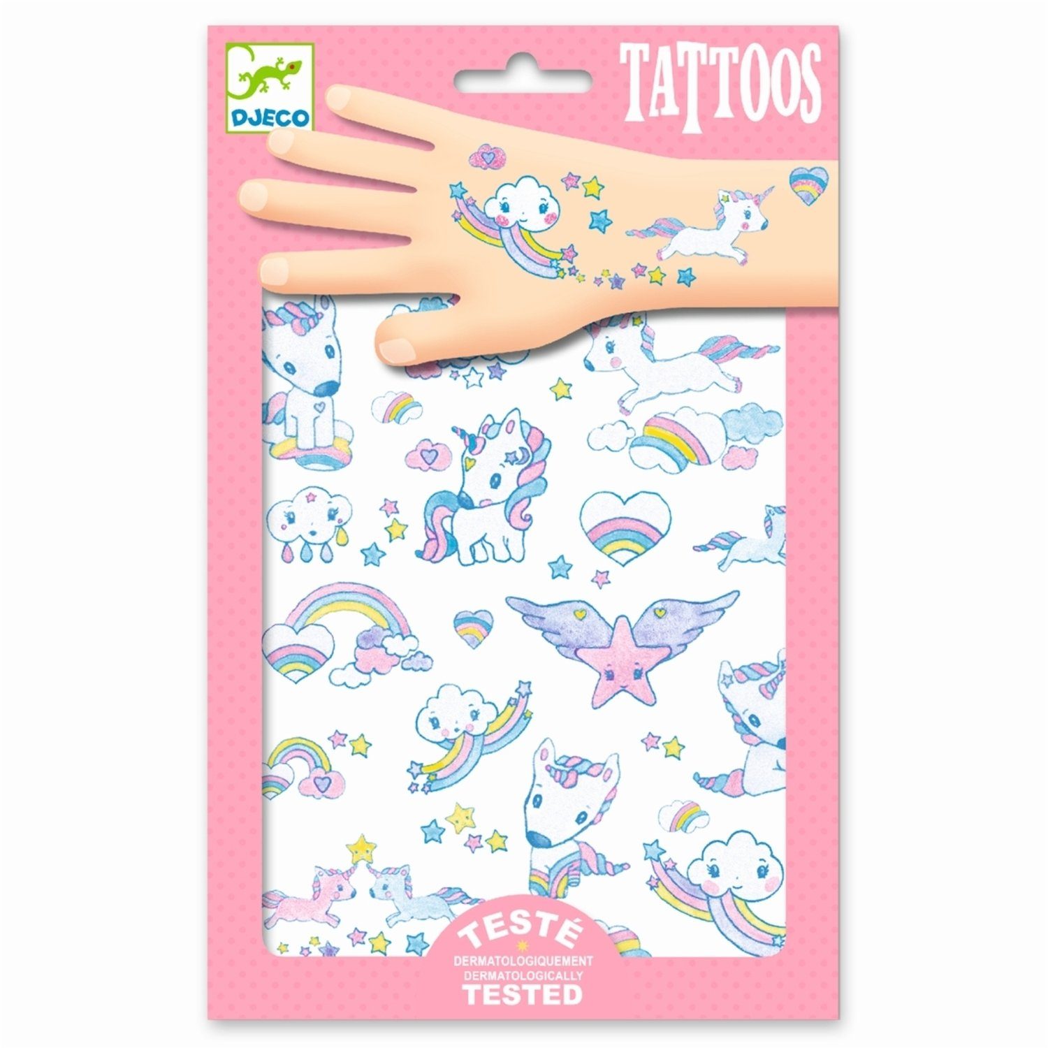 DJECO Kindertattoo DJ09575 Tattoos: Unicorns