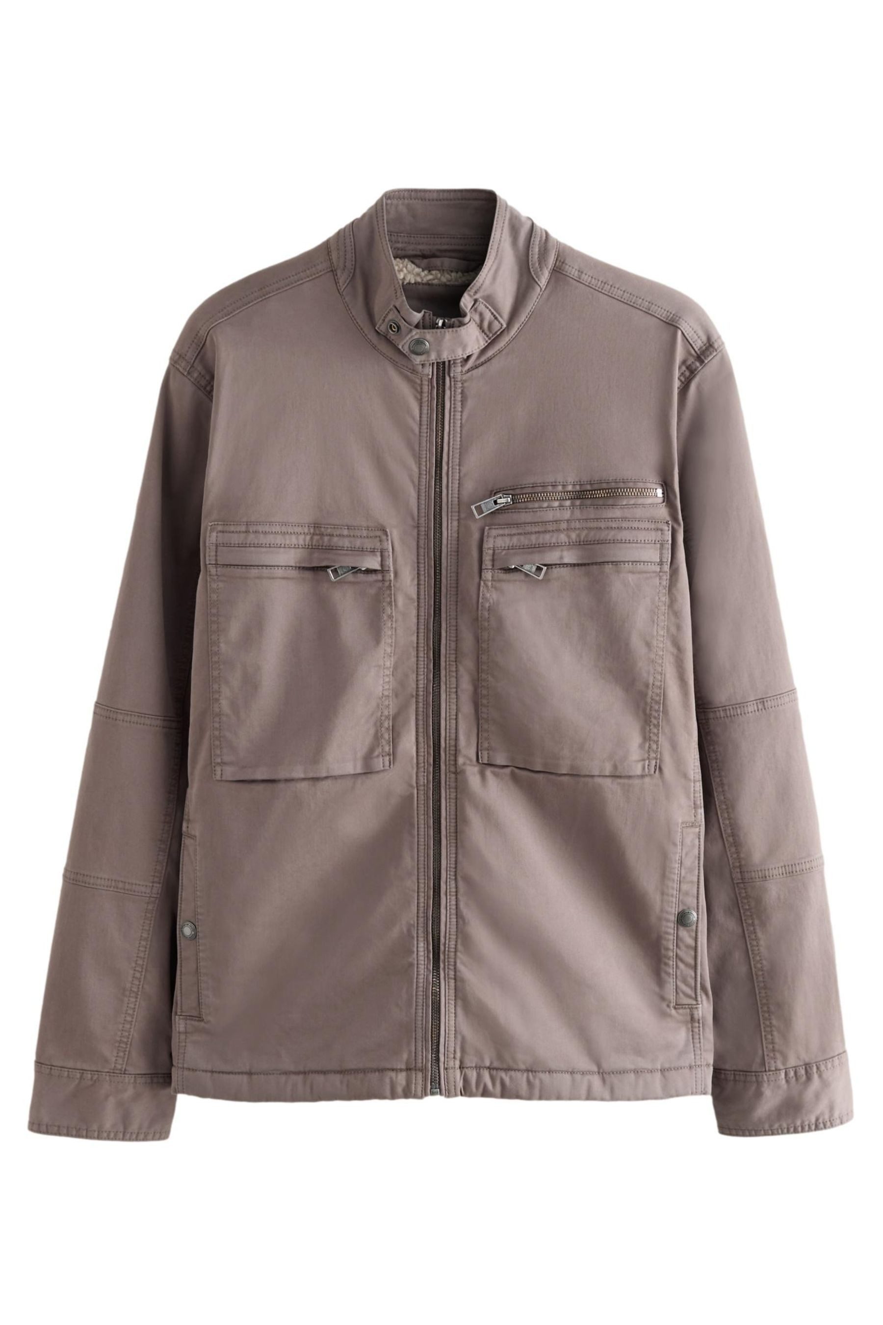 Next Blouson Reißverschlussjacke mit Borgfutter (1-St)