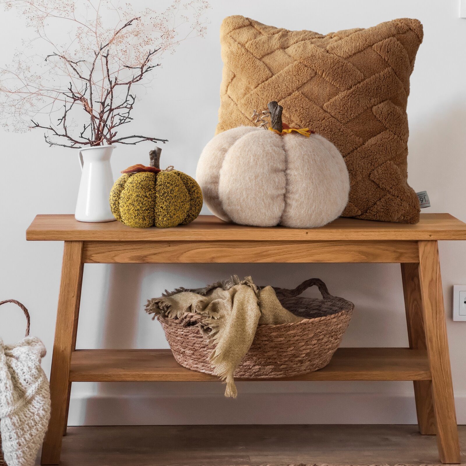 Design91 Kissenbezug Kuschelweiche Kissenhülle CARO günstig online kaufen