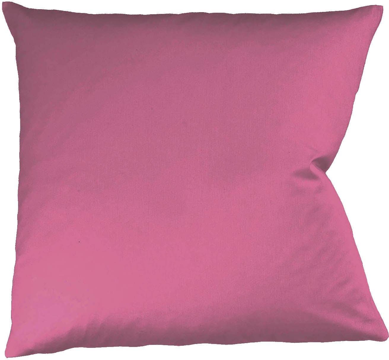fleuresse Kissenbezug Colours Mako Satin, 100% Baumwolle, mit Reißverschluss, (2 Stück), Mako Satin, glänzend, glatt, Premium Qualität