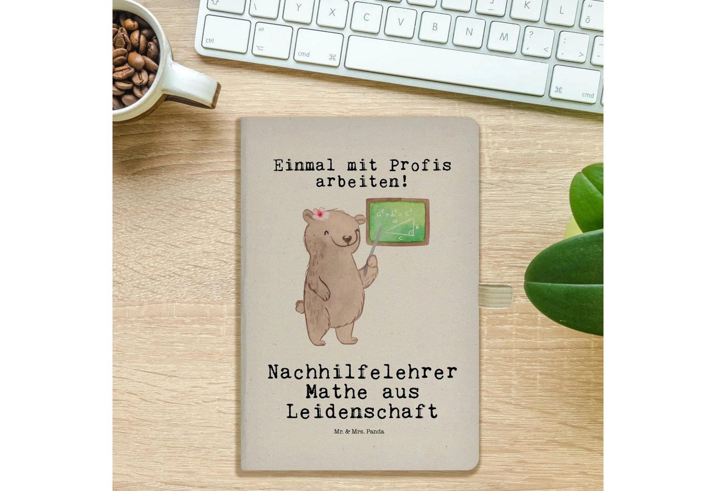 Thumbnail - Mr. & Mrs. Panda Notizbuch Nachhilfelehrer Mathe Leidenschaft - Transparent - Geschenk, Mathe Na Mr. & Mrs. Panda, Inspi...