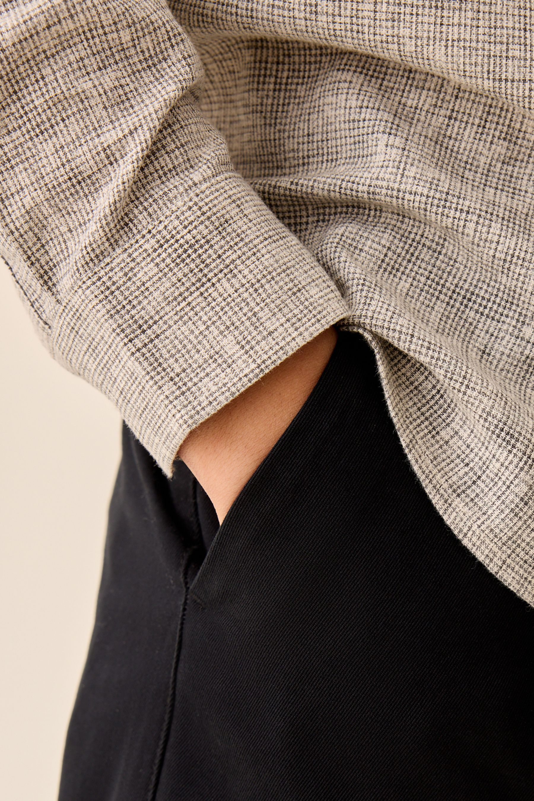 Next Palazzohose Chinohose mit weitem Bein (1-tlg) – Bild 3 von 5